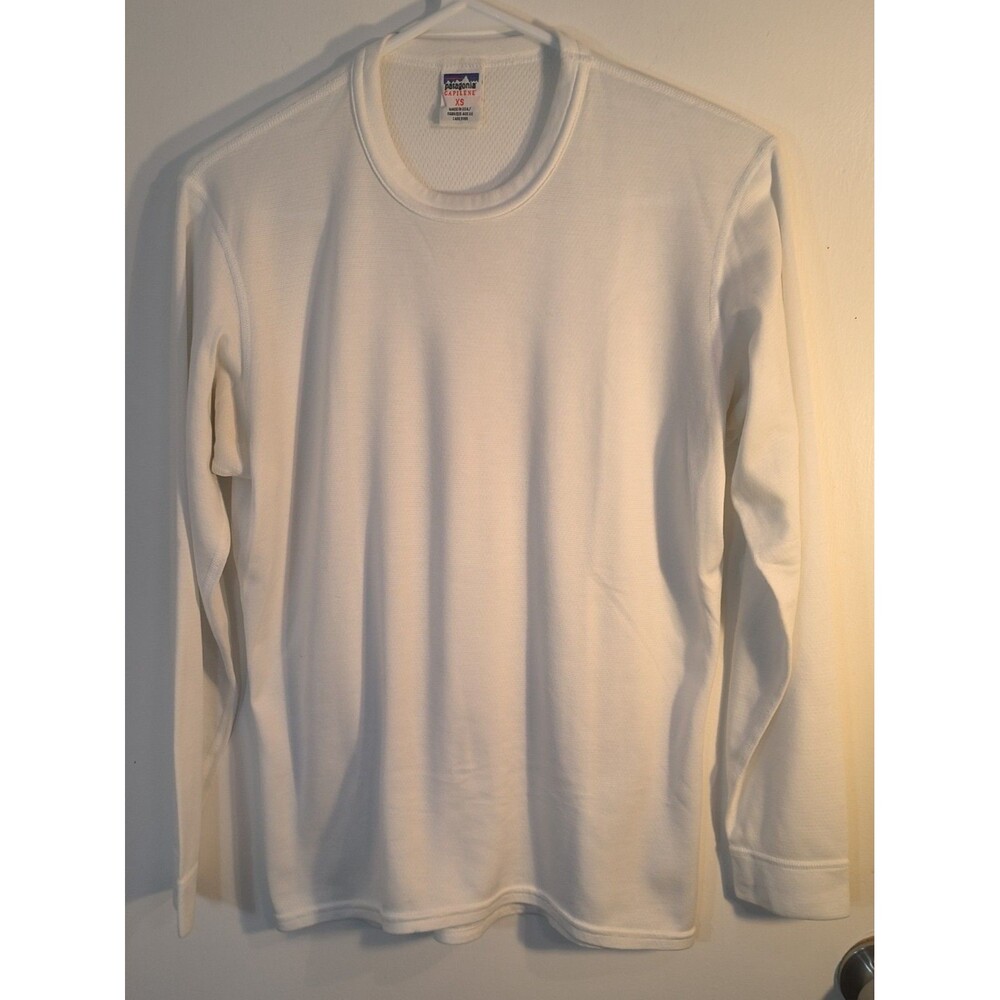 Vintage Patagonia Capilene T Shirt Mens XS White Made in USA Base Layer LS